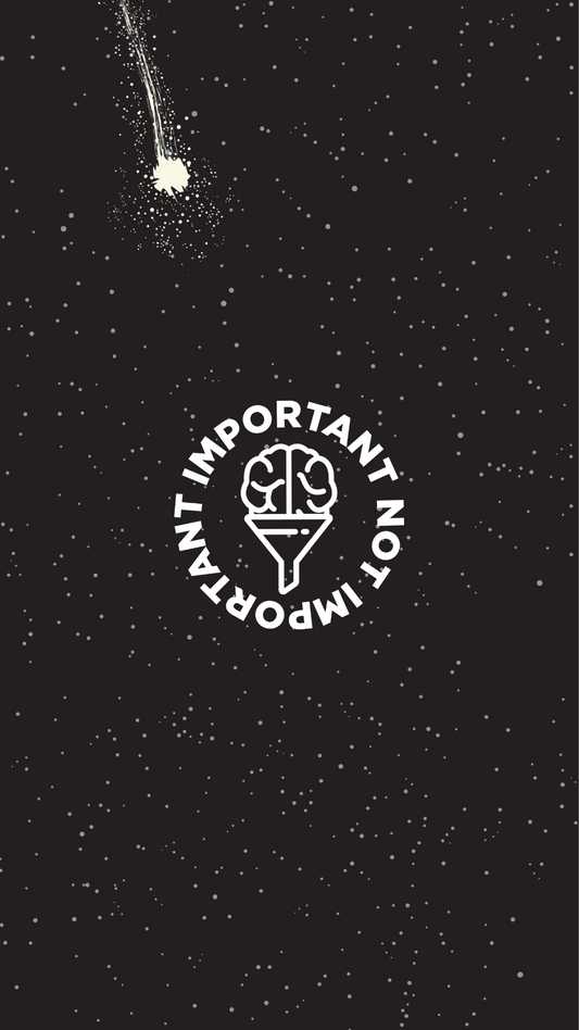 Important, Not Important Space Phone Background